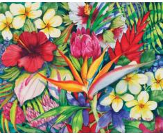 Magic Slice 12 x 15 Zoll Gourmet Größe rutschfest flexibel Tropical Fruit Schneidebrett von McKenna Tropical Floral