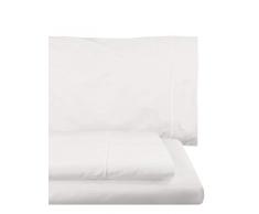 Lasa Royal - Bettwäsche-Set zusammengesetzt aus Bettlacken , 220 x 285 cm, Spannbettlaken, 135 x 200 cm, und Kissenbezug , 45 x 155 cm, col. weiß