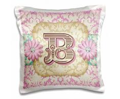 3dRose Regal Pastell Monogramm Mod Damask Initiale b-Pillow Fall, 16 von 40,6 cm (PC 102834 _ 1)