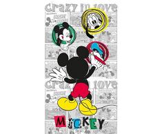 AG Design Disney Mickey Mouse Kinderzimmer Gardine/Vorhang, 1 Teil, Stoff, Multicolor, 140 x 245 cm