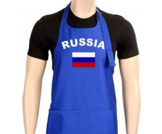 Coole-Fun-T-Shirts Uni Grillschürze EM 2012 Russia, blau, One size, GS10483_Russia_Blau