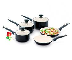 GreenPan 5-teiliges Set, Töpfe und Pfannen Sofia, beschichtetes Aluminium, Induktion, antihaftbeschichtet