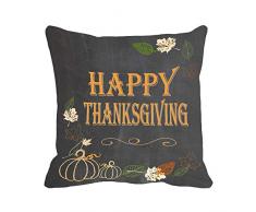 Royalours Dekorative Kissenbezüge, super weich, Halloween, Kürbis-Thanksgiving Day, Dekokissenbezug, 45,7 x 45,7 cm 18 x 18 Ht04