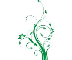INDIGOS WG30310-61 Wandtattoo w310 Blume Ast Äste Baum Pflanze Wandaufkleber 120 x 74 cm, grün