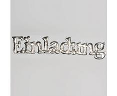 SeKleBo Selbstklebende Bordüre Einladung Silber glänzend - 97223 010-R 20 (2,14€/M)