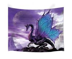 NYMB Vorhang für die Dusche, Polyester-Schimmelresistent-Bad Vorhang, Badezimmer Duschen Vorhang-Set mit Haken, 175,3 x 177,8 cm, Bad Zubehör (Nur Dusche Vorhang) 80 X 60 Dragon Tapestry