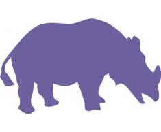 INDIGOS 4250380595061 Wandtattoo w055 Nashorn Afrika 96 x 57 cm violett