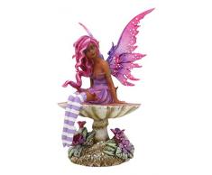 Amy Braun Gothic Manga Magenta seitenverkehrt Mushroom Fairy Figur Skulptur Skurril Wild Forest