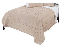 Rizzy Home Steppdecke 90X92 Braun/Pink/Nuetral