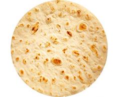 Mgput Burrito Tortilla-Decke, neuartige weiche Flanelldecke für Erwachsene, kreative, realistische Riesen-Burrito-Decke für Bett, Couch oder Reisen. Diameter 60 inches Yellow7