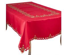Saunders-Roe Lifestyle Pandoro Collection Weihnachtsbaum Tischdecke, rot, 67