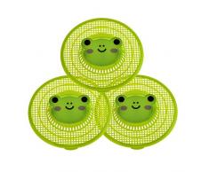 LUCKSTAR Dusche Filter, 3 Abfluss Haar Catcher Küche Badezimmer Waschbecken Abfall Sieb Filter Net Ablauf Haar Catcher Ablauf Sieb abflussschutz Haarsieb Badewanne Haar Stopper Weiß Oder Grün