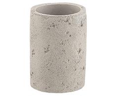 Gedy Ginevra Zahnbürstenhalter, Zement, Grau, 7x7x10