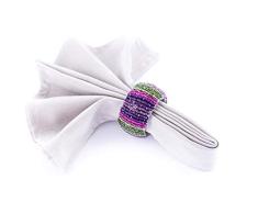 Legendarte Serviettenhalter Wrapping Fuchsia/Multi - 4 Stück