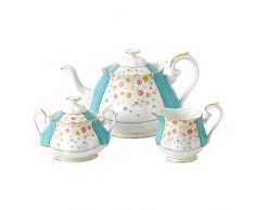 Royal Albert 1930 3-teiliges Set Teekanne Zucker und Sahne, Knochenporzellan, 42,2 x 24,7 x 17,6 cm