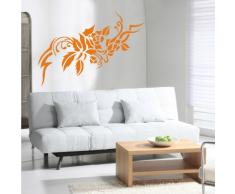 INDIGOS 4052166142953 Wandtattoo w655 sehr schöne Blume Wandaufkleber 120 x 75 cm, orange
