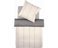 fleuresse G022213-0011-0100 Satin-Bettwäsche basics 135 x 200 cm mokka-mascarpone