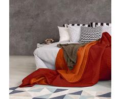 Summer Q arancio/ruggine-2P Sommer Steppdecke orange/rost, 100% Microfiber, 2 PLÄTZE