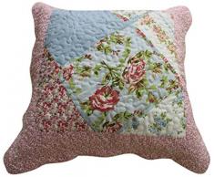 DVier Kissenbezug, rosa, landhausstil, 50x50cm, Baumwoll-Mischgewebe, 50 x 50 cm