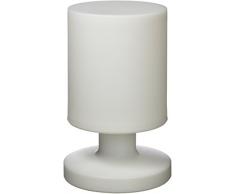 Reality Leuchten LED Akku Aussenleuchte, Acryl^Kunstoff, 1.5 W, weiß, Tischleuchte Höhe: 20,5cm Ø: 13cm