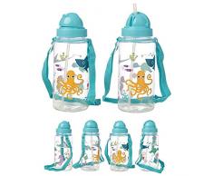 Puckator Fun Sealife Wasserflasche, Mehrfarbig