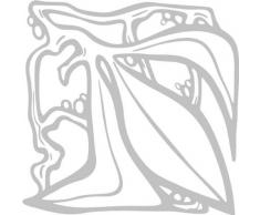 INDIGOS/Wandaufkleber-e61 schönes Blätterwerk Blatt Blüte Blumen Pflanzen Ranke 96x95 cm- glasdekor, Vinyl, 96 x 95 x 1 cm