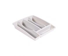 EDA Besteckkasten, 5 Fächer, gekalkt, Weiß