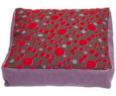 Sauermilch 1303606015077 Curl Bodenkissen eckig, 60 x 60 x 15 cm, rosa