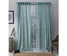 Exclusive Home Gardinen Bella Fenstervorhang mit verdeckter Schlaufe Casual 54x84 Seafoam