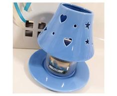 KRINGLE Goose Duftkerze Blueberry Cheesecake Vanilla Latte und Kerzenlöscher, 933 Violett/Weiß, L