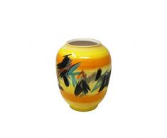 Sagebrook Home Deko-Vase aus Keramik 10.5 x 10.5 x 12.25 Yellow Mix