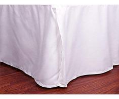 Sweet Home Collection Mikrofaser Bett Rock/Rüsche Ägyptische Qualität, weiß, King