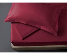 NK HOME ENNEKAPPA1876 COLOR Bettwäscheset für Einzelbett LETTO SINGOLO Rosso Scarlatto