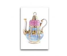 Premium Textil-Leinwand 30 cm x 45 cm hoch Märchenhafte Teekanne