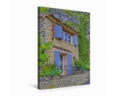 Premium Textil-Leinwand 50 x 75 cm Hoch-Format Monieux, Provence | Wandbild, HD-Bild auf Keilrahmen, Fertigbild auf hochwertigem Vlies, Leinwanddruck von Annette Dupont