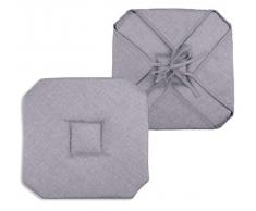 Lovely Casa Bea Sitzkissen Italienische Polyester Grau 40 x 40 cm