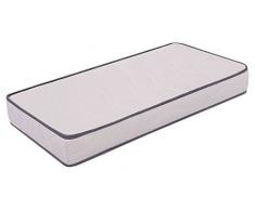 Ailime Matratze Wiege Waterfoam, 55 x 135 x 14 cm, orthopädischer Polyurethanschaum, Polyester, Weiß, quadratisch