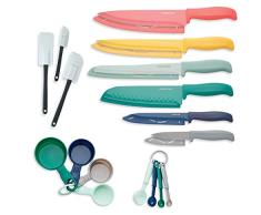 Farberware 5267540 Messerset mit Spachteln, Tassen und Messlöffeln, 23 Stück, sortiert