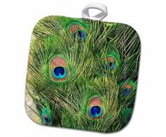 3dRose Topflappen, weiß, 20,3 x 20,3 cm