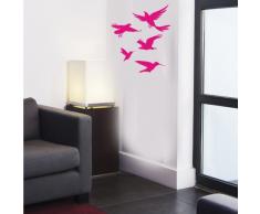 INDIGOS 4052166094283 Wandtattoo w496 Vogel / Vögel Wandaufkleber 120 x 88 cm, rosa