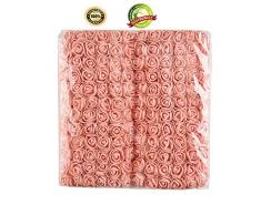 Schaumrose 144 Stück 2 cm Mini Künstliche Blumen Blumenstrauß Multicolor Rose Blume Hochzeit Scrapbooking Dekoration Rose Fake Blume pfirsich