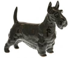 Kotobuki Dekofigur, Motiv Scottish Terrier, Keramik, Schwarz