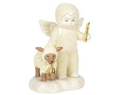 Department 56 Snowbabies Peaceful Kingdom Ill Light The Way Figur, Porzellan, Mehrfarbig, 4.75 Inch