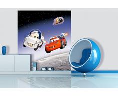 AG Design FTDxl 1904 Disney Cars, Papier Fototapete Kinderzimmer- 180x202 cm - 2 teile, Papier, multicolor, 0,1 x 180 x 202 cm