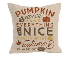 qinqingo Kissen Bezug Halloween Baumwolle Leinen Quadratisch Überwurf Kissen Bezüge Sofa Auto-Dekoration 45,7 x 45,7 cm, Textil, HP-2, 45,7 x 45,7 cm