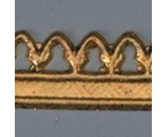 efco Bordüre Wachs Dekoration Grenze, Gold, 200 x 10 mm