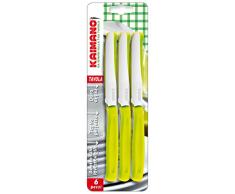 Kaimano kdn041506e Dinamik Gabeln 6Â StÃ¼ck Tafelmesser Wellenschliff, lichtgrÃ¼n