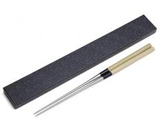 Yoshihiro Moribashi Essstäbchen, japanischer Sushi Chef Traditionelle Garnierpinzette, Magnolien-Griff, 180 mm