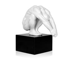 Arte Dal Mondo Tormento Harz Skulptur, Marmor, Weiß