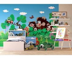 AG Design FTxxl 1463 Kleine Maulwurf, Papier Fototapete Kinderzimmer- 360x255 cm - 4 teile, Papier, multicolor, 0,1 x 360 x 255 cm